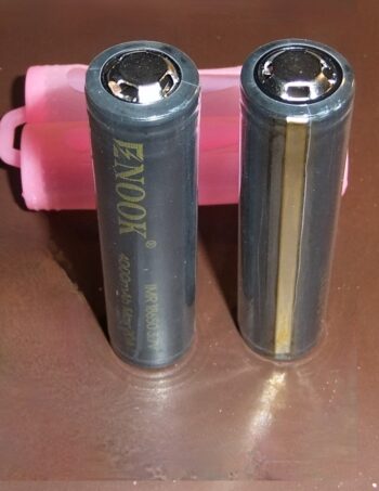 2x Enook 4000mAh 3.7V Button Top protected 18650