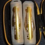 2 X Vapcell 20A/25A K30 18650 3000mAh batteries