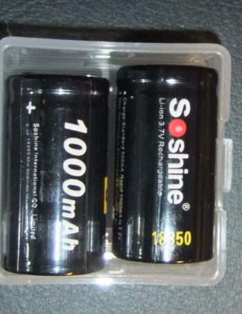 Soshine 18350 1000mAh