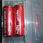 2x Vapcell N24 2400mah 18500