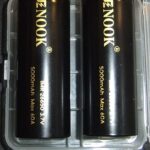 2 x Enook 5000mAh Flat Top 26650  batteries