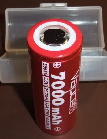 1x Vapcell K70 26650 7000mAh batery