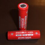 2x Vapcell 20A/35A  K25 18650 2500mAh batteries