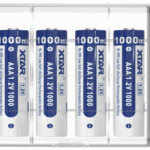 4x Xtar AAA NiMh 1.2v 1000mAh Rechargeable Batteries