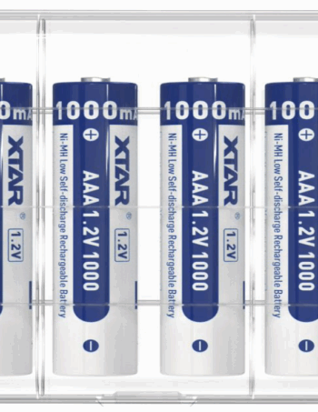 4x Xtar AAA NiMh 1.2v 1000mAh Rechargeable Batteries
