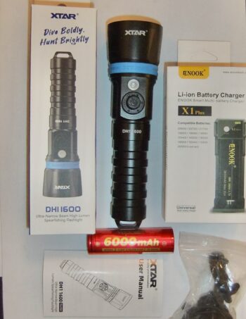XTAR DH1 1600 Lumen c/w battery and charger