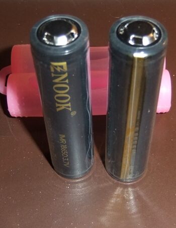 2x Enook 3600mAh 3.7V Button Top Protected