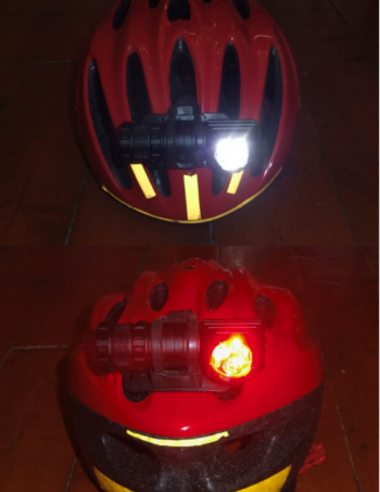 Fluxient T300 1300 Lumen Helmet / Head light  Front/ Rear